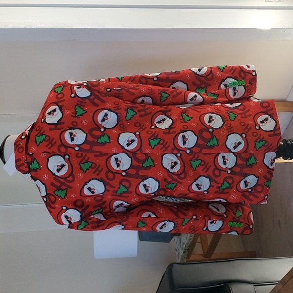 Red Santa BLAZER + PANT + TIE Suitmeister Red Size Small - 34-36 - Picture 4 of 9